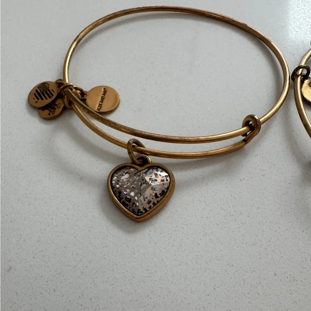 Alex & Ani Gold Charm Bracelet Set